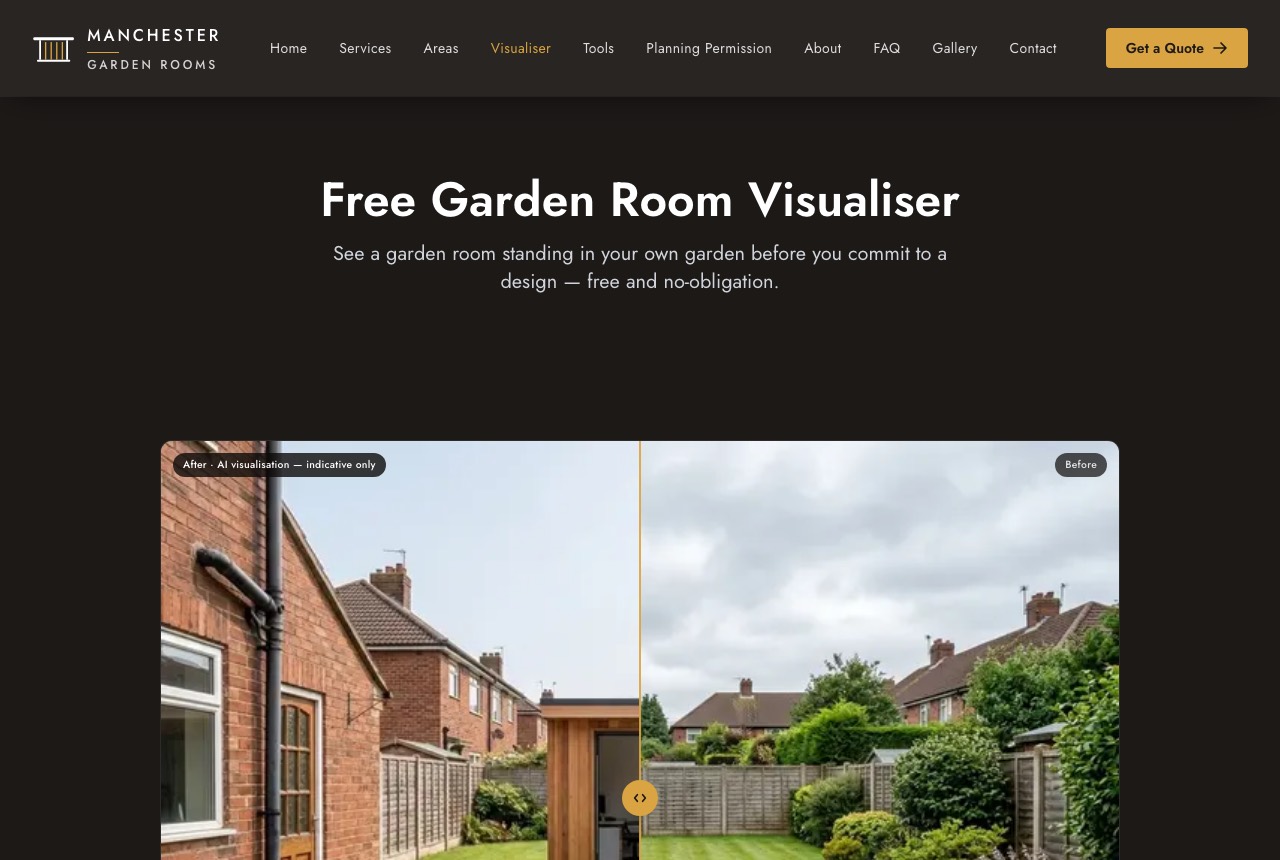 The AI garden-room visualiser
